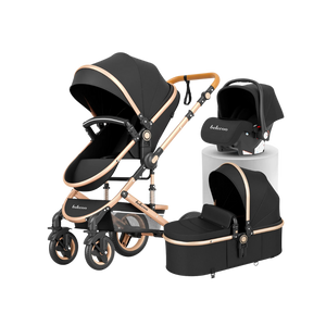 <b>BIG DEAL</b> Baobabtrees 3-in-1 Belecoo Travel System – Black