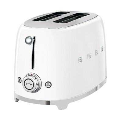 Smeg White Retro 2 Slice Toaster