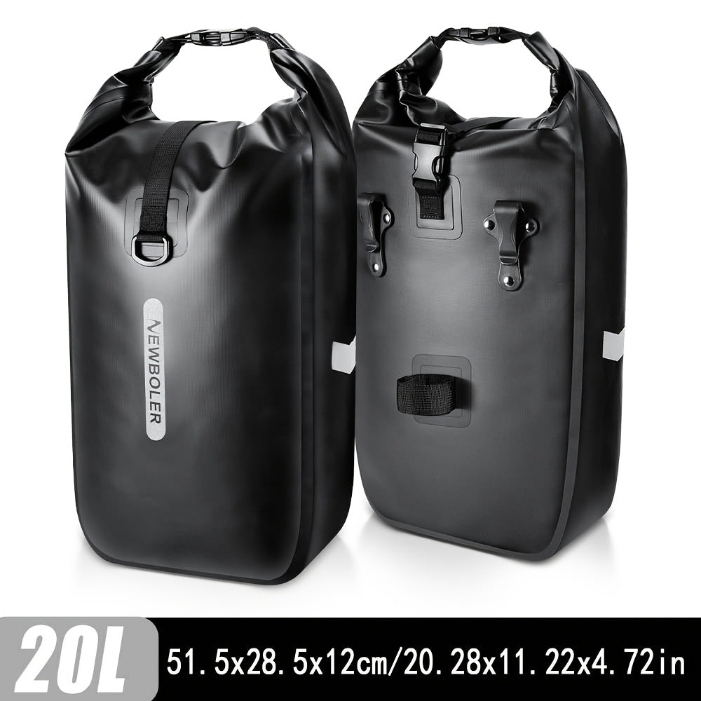 Bike Rear Rack Saddle Bags (2pcs)