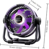 Outdoor Camping Fan USB Rechargeable-1
